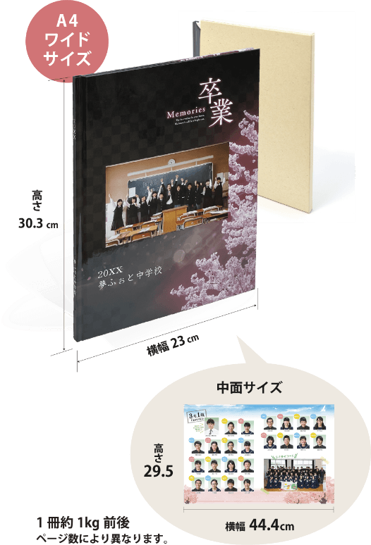 アルバムサイズのイメージ