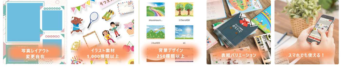 制作ソフトの機能一覧