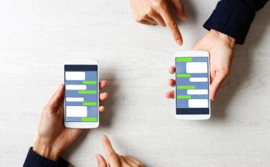 LINE送信の注意点を表したイメージ